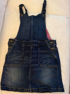GAP Girls Dark Blue Denim Jumper Dress